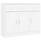 vidaXL Sideboard Weiß 91x28x75 cm Holzwerkstoff vidaXL Sideboard Weiß 91x28x75 cm Holzwerkstoff