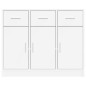 vidaXL Sideboard Weiß 91x28x75 cm Holzwerkstoff vidaXL Sideboard Weiß 91x28x75 cm Holzwerkstoff