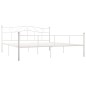 vidaXL Bettgestell Weiß Metall 180×200 cm vidaXL Bettgestell Weiß Metall 180×200 cm