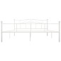 vidaXL Bettgestell Weiß Metall 180×200 cm vidaXL Bettgestell Weiß Metall 180×200 cm