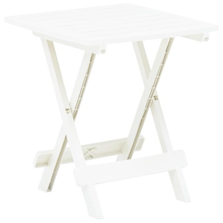 vidaXL Gartentisch Klappbar Weiß 45x43x50 cm Kunststoff 