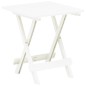 vidaXL Gartentisch Klappbar Weiß 45x43x50 cm Kunststoff vidaXL Gartentisch Klappbar Weiß 45x43x50 cm Kunststoff