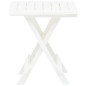 vidaXL Gartentisch Klappbar Weiß 45x43x50 cm Kunststoff vidaXL Gartentisch Klappbar Weiß 45x43x50 cm Kunststoff