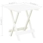 vidaXL Gartentisch Klappbar Weiß 45x43x50 cm Kunststoff vidaXL Gartentisch Klappbar Weiß 45x43x50 cm Kunststoff