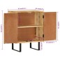 vidaXL Sideboard mit 2 Türen 55x35x70 cm Massivholz Mango vidaXL Sideboard mit 2 Türen 55x35x70 cm Massivholz Mango