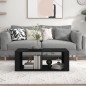 vidaXL Couchtisch Schwarz 100x50x36 cm Holzwerkstoff vidaXL Couchtisch Schwarz 100x50x36 cm Holzwerkstoff
