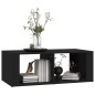 vidaXL Couchtisch Schwarz 100x50x36 cm Holzwerkstoff vidaXL Couchtisch Schwarz 100x50x36 cm Holzwerkstoff