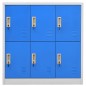 vidaXL Schließfachschrank Hellgrau und Blau 90x45x92,5 cm Stahl vidaXL Schließfachschrank Hellgrau und Blau 90x45x92,5 cm Stahl