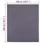 vidaXL Spannbettlaken Jersey Anthrazit 140x200 cm Baumwolle vidaXL Spannbettlaken Jersey Anthrazit 140x200 cm Baumwolle