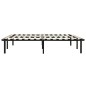 vidaXL Bettgestell Schwarz Metall 180×200 cm vidaXL Bettgestell Schwarz Metall 180×200 cm
