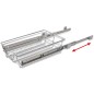 vidaXL Einbauschublade Korbauszug 2 Stk. Silbern 400 mm vidaXL Einbauschublade Korbauszug 2 Stk. Silbern 400 mm