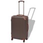 vidaXL Vierteiliges Hartschalen-Trolley-Set Kaffeebraun vidaXL Vierteiliges Hartschalen-Trolley-Set Kaffeebraun