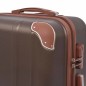 vidaXL Vierteiliges Hartschalen-Trolley-Set Kaffeebraun vidaXL Vierteiliges Hartschalen-Trolley-Set Kaffeebraun
