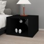 vidaXL Nachttisch Schwarz 57x55x36 cm Holzwerkstoff vidaXL Nachttisch Schwarz 57x55x36 cm Holzwerkstoff