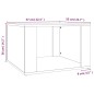 vidaXL Nachttisch Schwarz 57x55x36 cm Holzwerkstoff vidaXL Nachttisch Schwarz 57x55x36 cm Holzwerkstoff