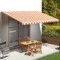 vidaXL Markisenbespannung Gelb und Orange 5x3 m vidaXL Markisenbespannung Gelb und Orange 5x3 m