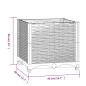 vidaXL Hochbeet 40x40x38 cm Polypropylen vidaXL Hochbeet 40x40x38 cm Polypropylen
