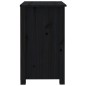 vidaXL Nachttisch Schwarz 50x35x61,5 cm Massivholz Kiefer vidaXL Nachttisch Schwarz 50x35x61,5 cm Massivholz Kiefer