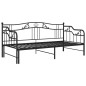 vidaXL Ausziehsofa Bettgestell Schwarz Metall 90x200 cm vidaXL Ausziehsofa Bettgestell Schwarz Metall 90x200 cm