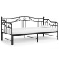 vidaXL Ausziehsofa Bettgestell Schwarz Metall 90x200 cm vidaXL Ausziehsofa Bettgestell Schwarz Metall 90x200 cm