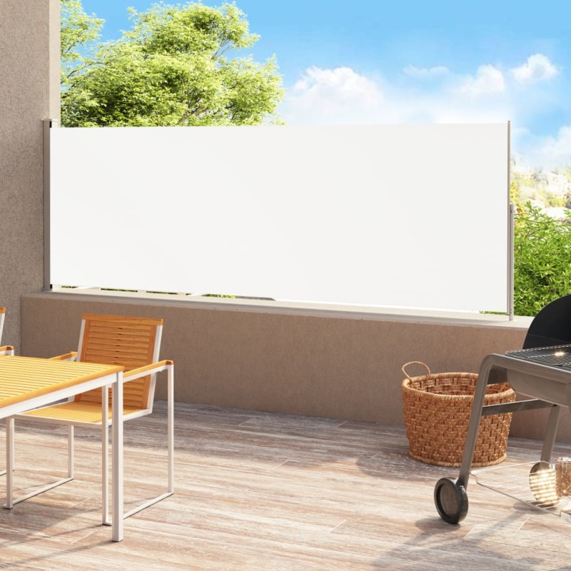 vidaXL Seitenmarkise Ausziehbar 220x500 cm Creme vidaXL Seitenmarkise Ausziehbar 220x500 cm Creme