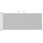 vidaXL Seitenmarkise Ausziehbar 220x500 cm Creme vidaXL Seitenmarkise Ausziehbar 220x500 cm Creme