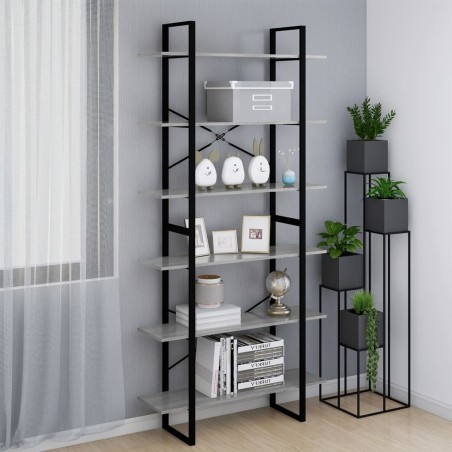 vidaXL Hochschrank Grau Sonoma 100x30x210 cm Holzwerkstoff