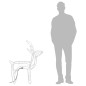 vidaXL LED-Silhouette Rentier Kaltweiß 76x42x87 cm vidaXL LED-Silhouette Rentier Kaltweiß 76x42x87 cm