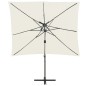 vidaXL Ampelschirm mit Lüftung Sandfarben 250x250 cm vidaXL Ampelschirm mit Lüftung Sandfarben 250x250 cm