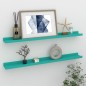 vidaXL Wandregale 2 Stk. Blau 80x9x3 cm vidaXL Wandregale 2 Stk. Blau 80x9x3 cm