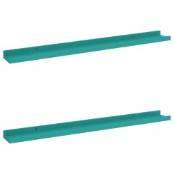 vidaXL Wandregale 2 Stk. Blau 80x9x3 cm