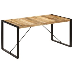vidaXL Esstisch 160 x 80 x 75 cm Mangoholz Massiv