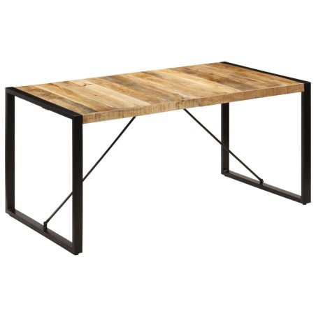 vidaXL Esstisch 160 x 80 x 75 cm Mangoholz Massiv