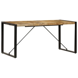 vidaXL Esstisch 160 x 80 x 75 cm Mangoholz Massiv