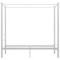 vidaXL Himmelbett Weiß Metall 90x200 cm vidaXL Himmelbett Weiß Metall 90x200 cm