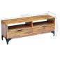 vidaXL Fernsehtisch Mangoholz 120x35x45 cm vidaXL Fernsehtisch Mangoholz 120x35x45 cm