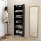 vidaXL Wand-Schuhschränke 2 Stk. Schwarz 60x18x90 cm Holzwerkstoff vidaXL Wand-Schuhschränke 2 Stk. Schwarz 60x18x90 cm Holzwerkstoff