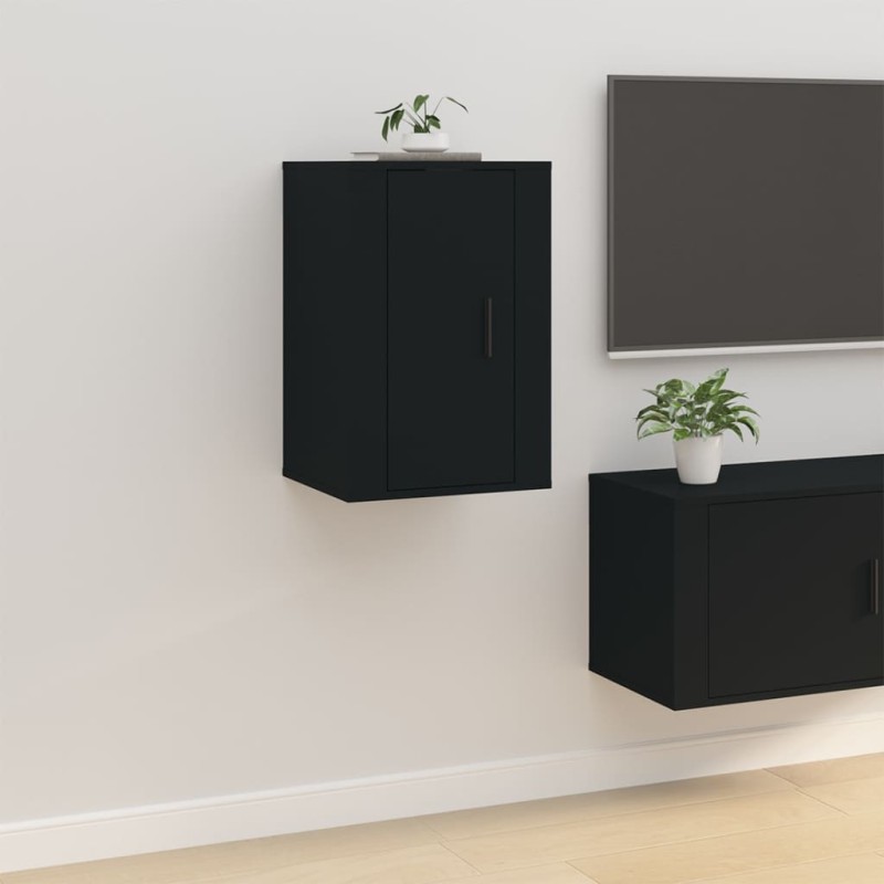 vidaXL TV-Wandschrank Schwarz 40x34,5x60 cm vidaXL TV-Wandschrank Schwarz 40x34,5x60 cm