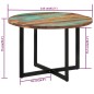 vidaXL Esstisch 110x75 cm Altholz Massivholz vidaXL Esstisch 110x75 cm Altholz Massivholz
