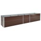 vidaXL Garten-Hochbeet Verzinkter Stahl 400×80×77 cm Braun vidaXL Garten-Hochbeet Verzinkter Stahl 400×80×77 cm Braun