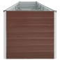 vidaXL Garten-Hochbeet Verzinkter Stahl 400×80×77 cm Braun vidaXL Garten-Hochbeet Verzinkter Stahl 400×80×77 cm Braun