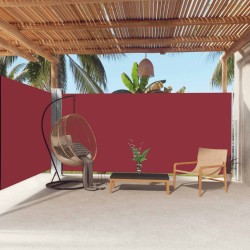 vidaXL Seitenmarkise Ausziehbar Rot 180x600 cm