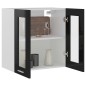 vidaXL Hängeglasschrank Hochglanz-Schwarz 60x31x60 cm Holzwerkstoff vidaXL Hängeglasschrank Hochglanz-Schwarz 60x31x60 cm Holzwerkstoff