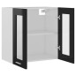 vidaXL Hängeglasschrank Hochglanz-Schwarz 60x31x60 cm Holzwerkstoff vidaXL Hängeglasschrank Hochglanz-Schwarz 60x31x60 cm Holzwerkstoff
