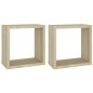 vidaXL Würfelregale 2 Stk. Sonoma-Eiche 30x15x30 cm vidaXL Würfelregale 2 Stk. Sonoma-Eiche 30x15x30 cm