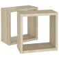 vidaXL Würfelregale 2 Stk. Sonoma-Eiche 30x15x30 cm vidaXL Würfelregale 2 Stk. Sonoma-Eiche 30x15x30 cm