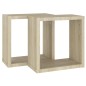 vidaXL Würfelregale 2 Stk. Sonoma-Eiche 30x15x30 cm vidaXL Würfelregale 2 Stk. Sonoma-Eiche 30x15x30 cm