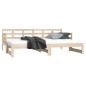 vidaXL Tagesbett Ausziehbar Massivholz Kiefer 2x(80x200) cm vidaXL Tagesbett Ausziehbar Massivholz Kiefer 2x(80x200) cm