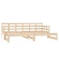 vidaXL Tagesbett Ausziehbar Massivholz Kiefer 2x(80x200) cm vidaXL Tagesbett Ausziehbar Massivholz Kiefer 2x(80x200) cm