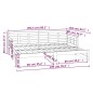 vidaXL Tagesbett Ausziehbar Massivholz Kiefer 2x(80x200) cm vidaXL Tagesbett Ausziehbar Massivholz Kiefer 2x(80x200) cm